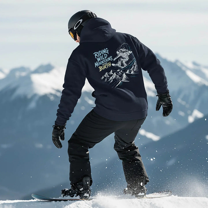 Riding Wild Mountains Since Birth - Hoodie Hoodie