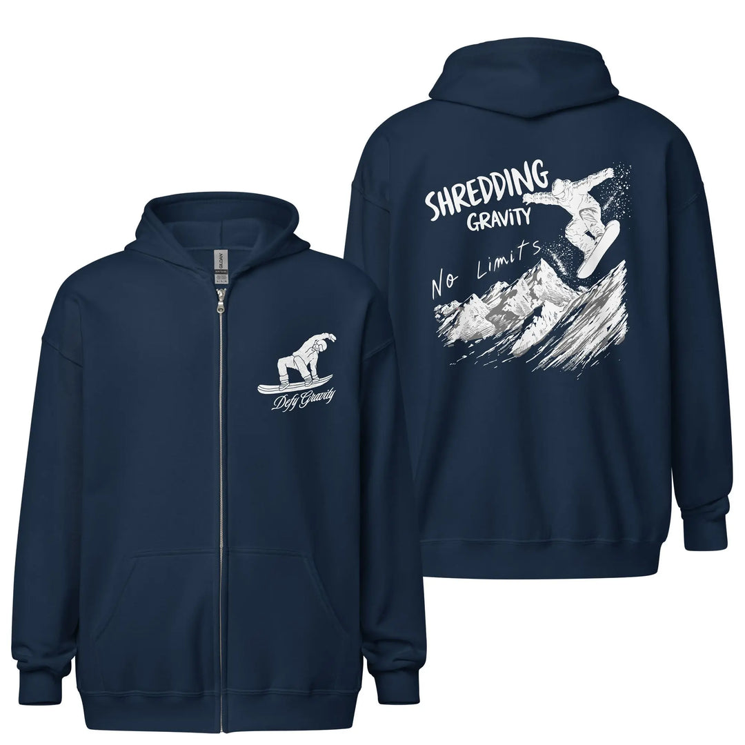 Shredding Gravity - Full Zip Hoodie zip hoodie