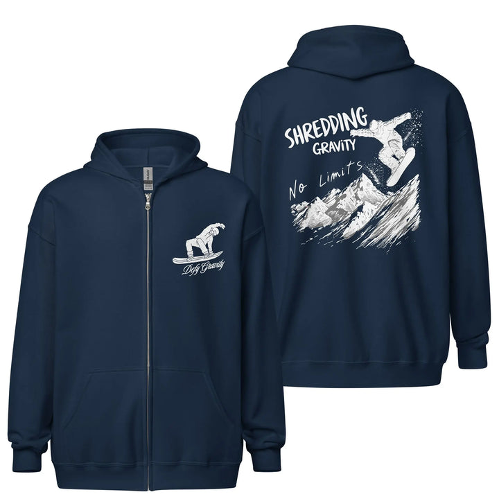 Shredding Gravity - Full Zip Hoodie zip hoodie
