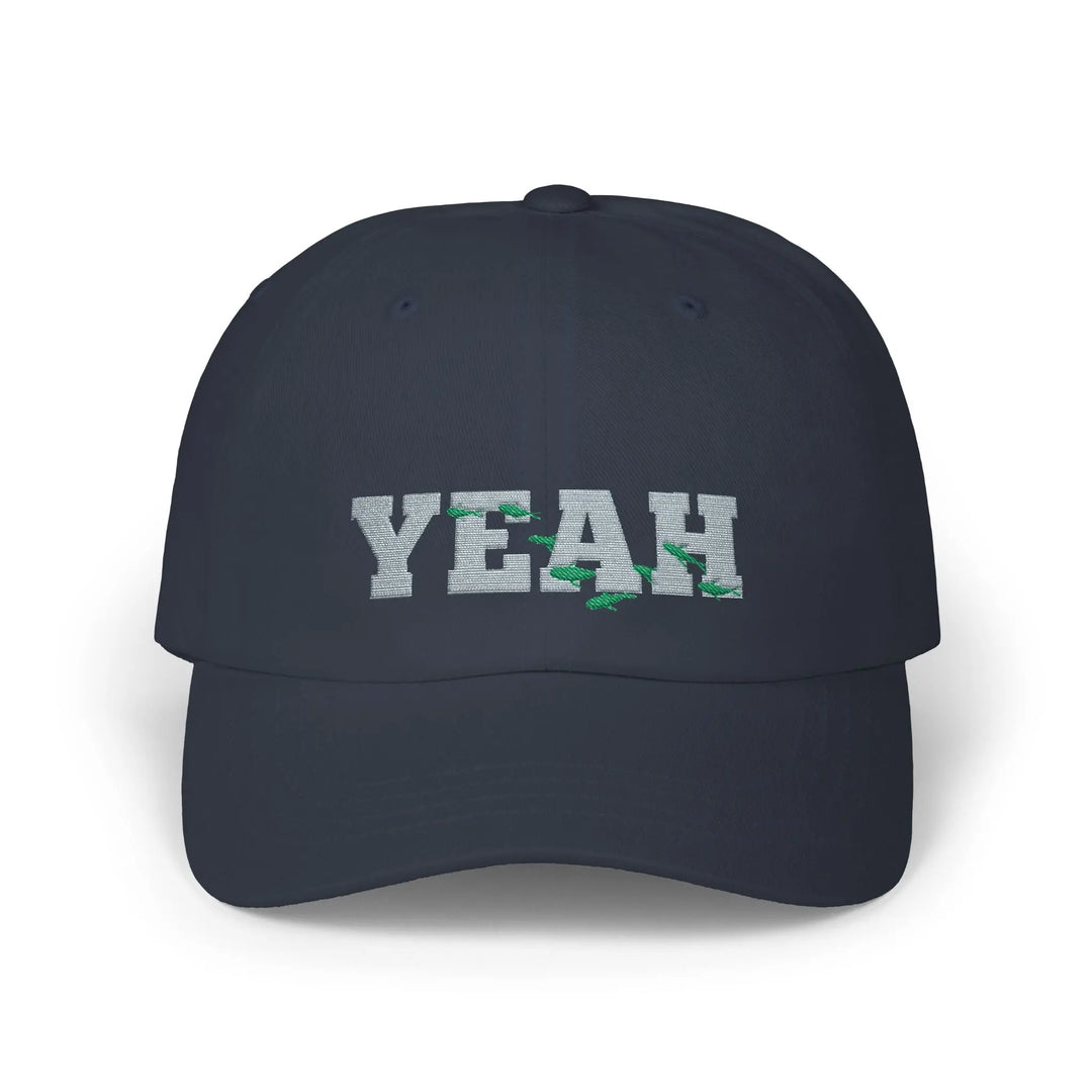 Embroidered Yeah Classic Cap Hats Navy / One size