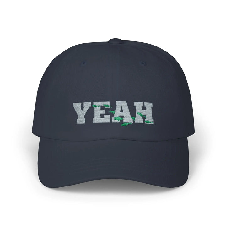 Embroidered Yeah Classic Cap Hats Navy / One size