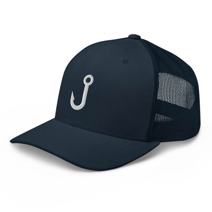 Fish Hook - Embroidered Retro Truckers Hat