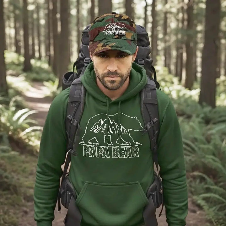 Papa Bear - Embroidered Classic Bear Hat   Hats