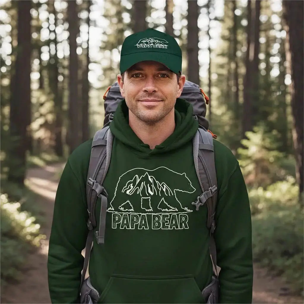 Papa Bear - Embroidered Classic Bear Hat   Hats