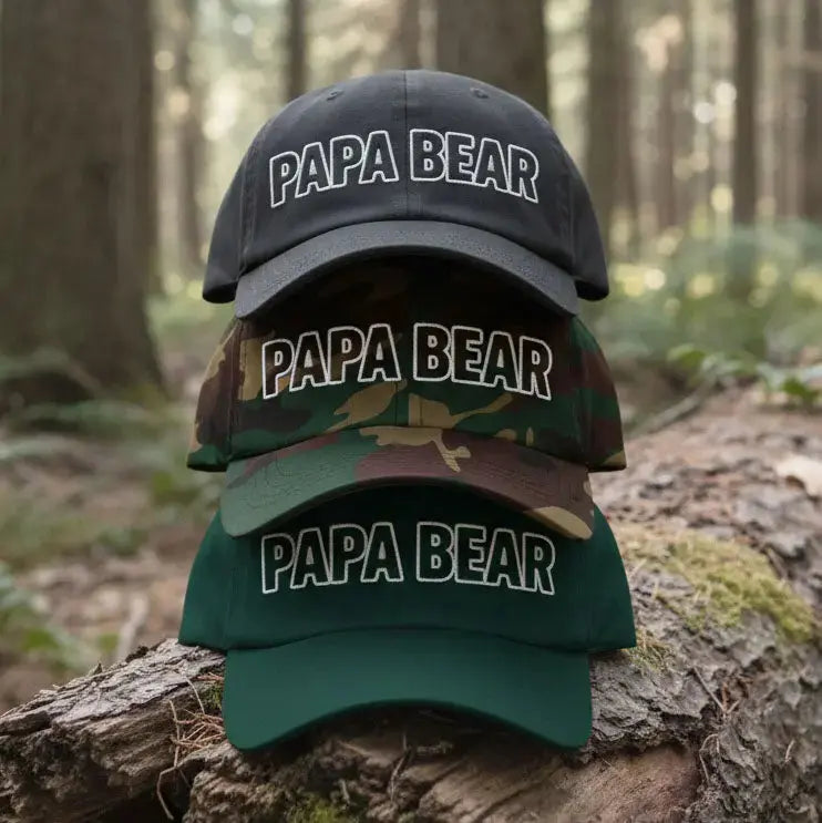 Papa Bear - Embroidered Classic Dad Cap Hats