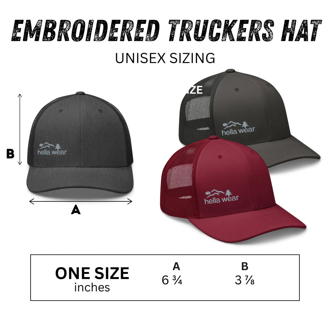 Embroidered Retro Truckers Hat Trucker Hat