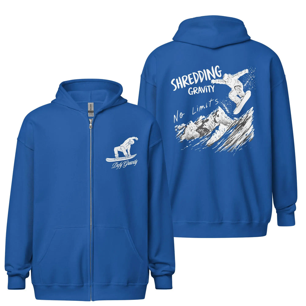 Shredding Gravity - Full Zip Hoodie zip hoodie