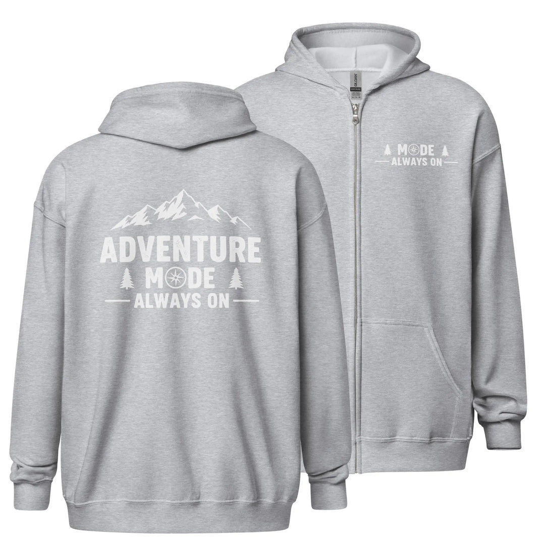 Adventure Mode On - Full Zip Hoodie zip hoodie