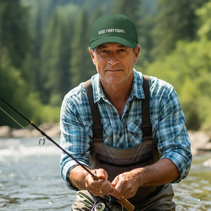 Here Fishy Fishy Classic Dad Cap Hats