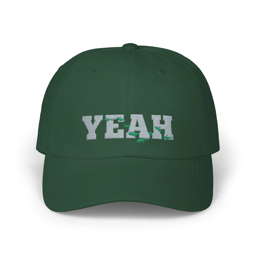 Embroidered Yeah Classic Cap Hats Spruce / One size