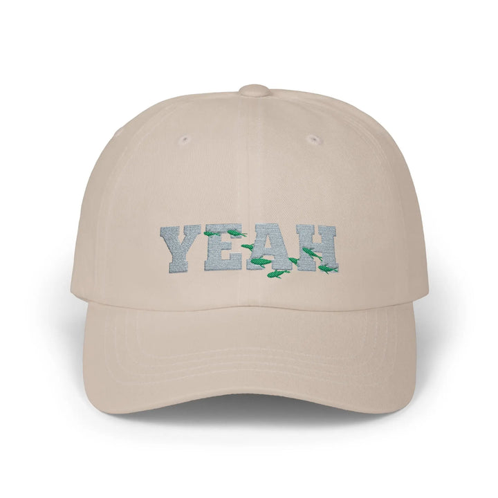 Embroidered Yeah Classic Cap Hats Stone / One size