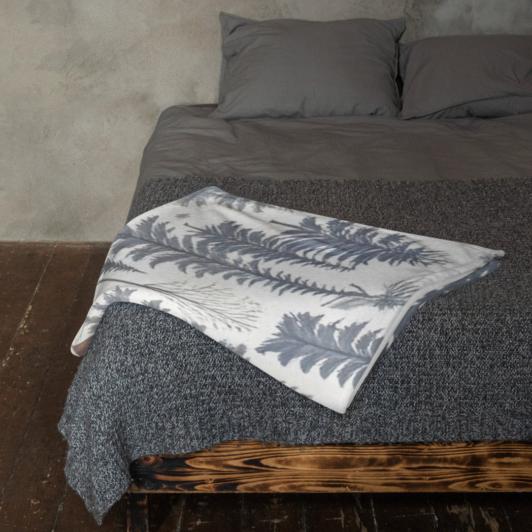 Winter Forest Pine Trees - Throw Blanket