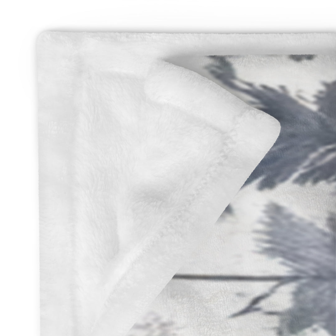 Winter Forest Pine Trees - Throw Blanket