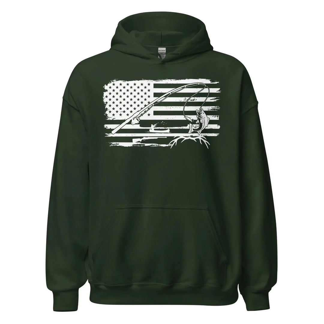 Americana Hunting Fishing - Classic Hoodie Hoodie