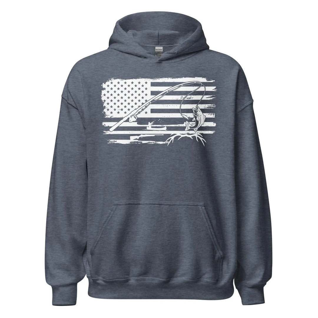 Americana Hunting Fishing - Classic Hoodie Hoodie