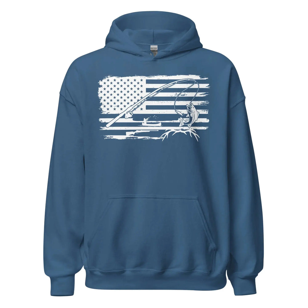 Americana Hunting Fishing - Classic Hoodie Hoodie
