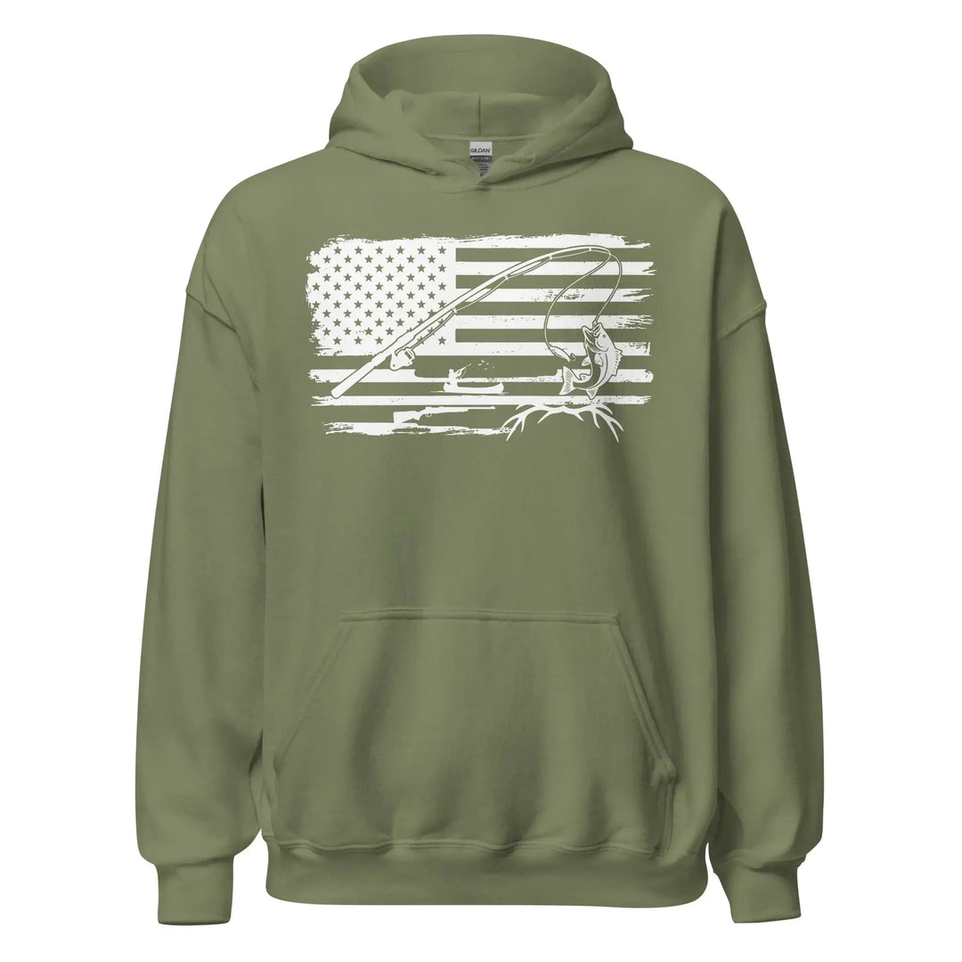 Americana Hunting Fishing - Classic Hoodie Hoodie