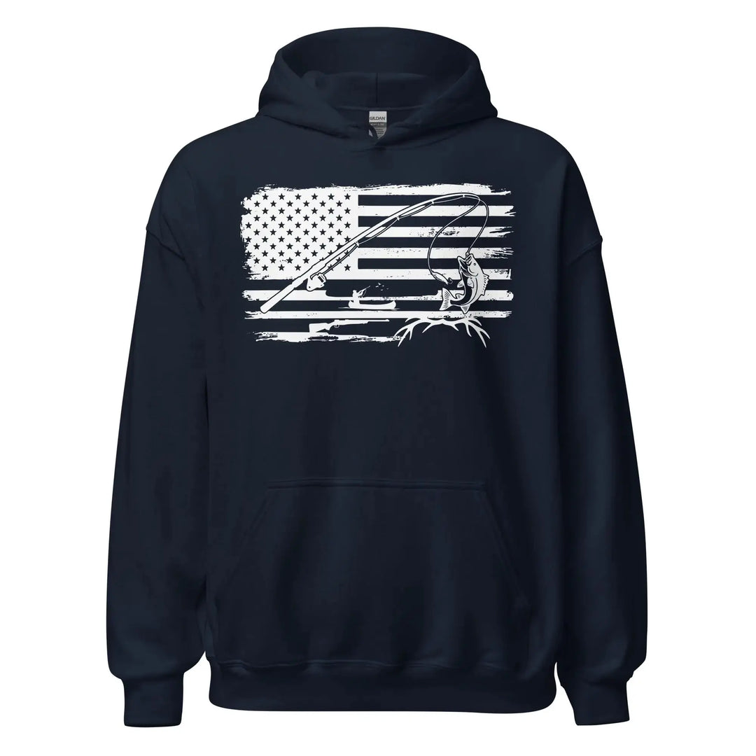 Americana Hunting Fishing - Classic Hoodie Hoodie