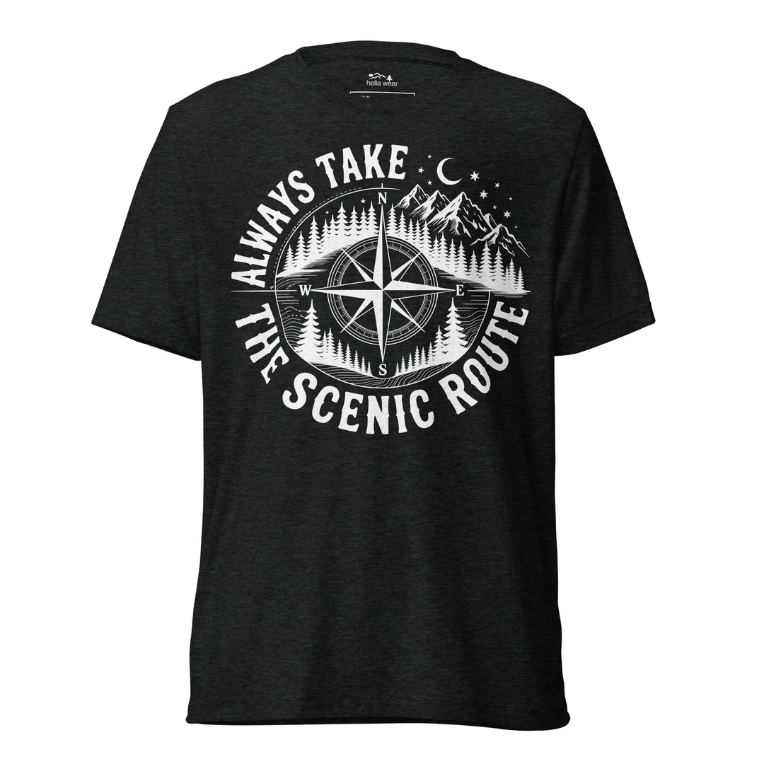 AWAYS TAKE THE SCENIC ROUTE - Unisex Triblend tshirt