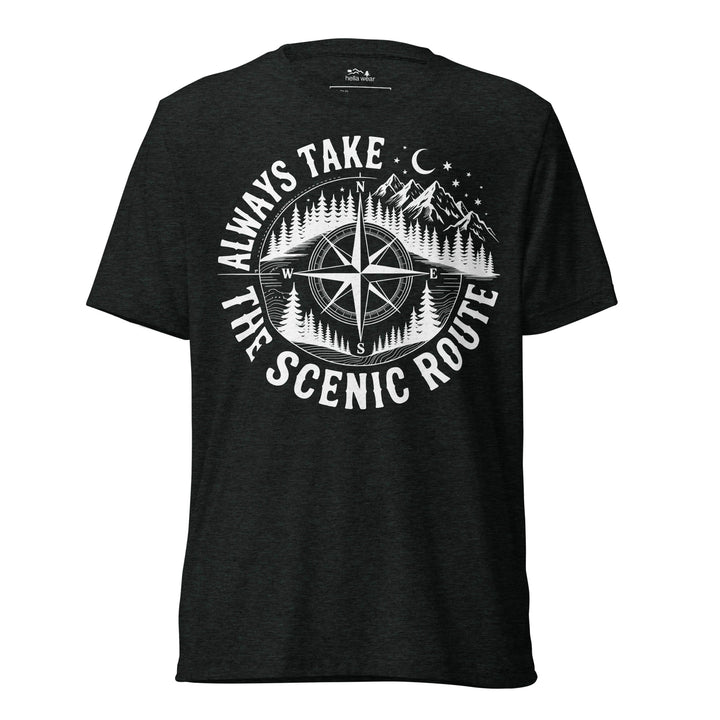 AWAYS TAKE THE SCENIC ROUTE - Unisex Triblend tshirt