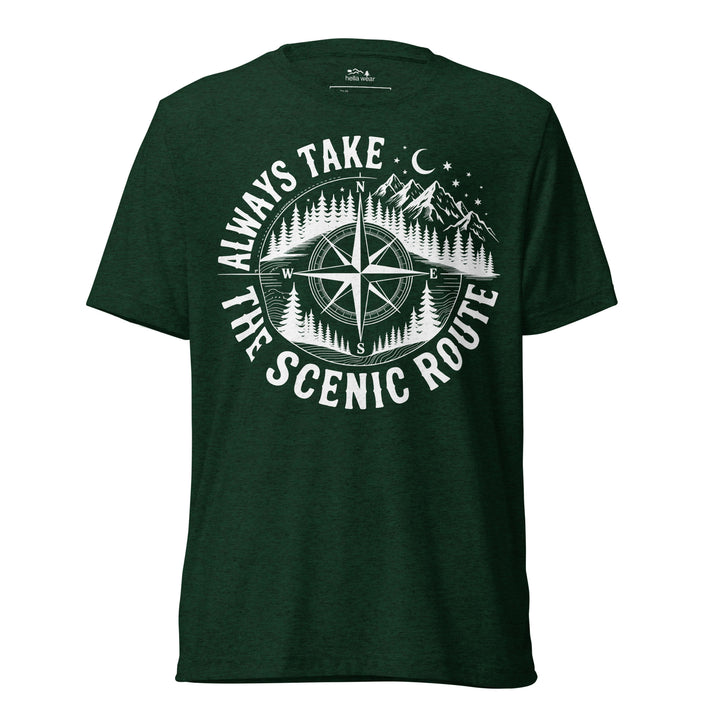 AWAYS TAKE THE SCENIC ROUTE - Unisex Triblend tshirt
