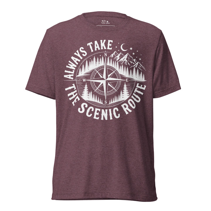 AWAYS TAKE THE SCENIC ROUTE - Unisex Triblend tshirt