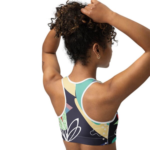 Floral Sports Bra "Falling Petals" - Image 4