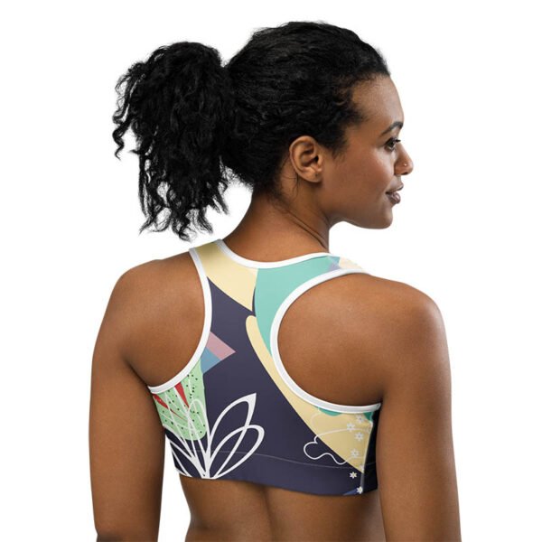 Floral Sports Bra "Falling Petals" - Image 2