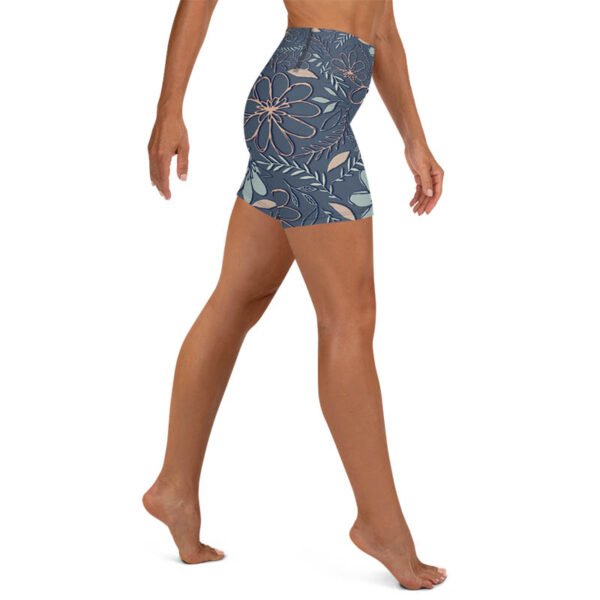 Floral Yoga Shorts "Pencil Petals" - Image 6