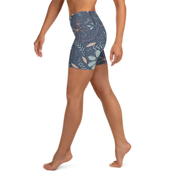 Floral Yoga Shorts "Pencil Petals" - Image 4