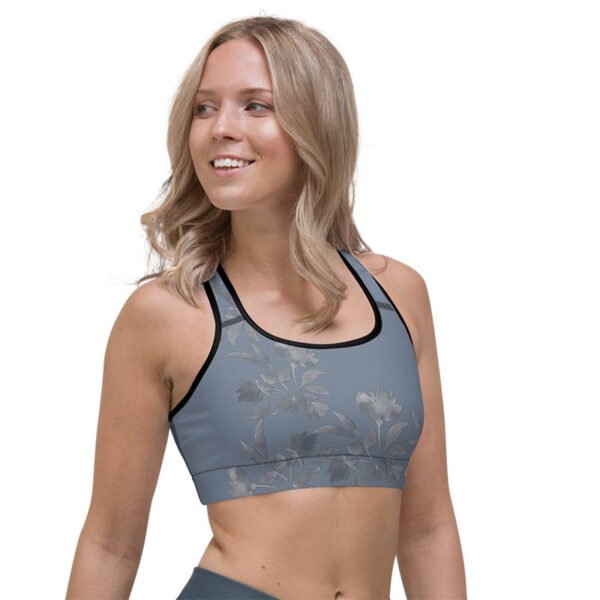 Floral Sports Bra "Bluebell Whisper" - Image 3