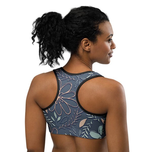 Floral Sports Bra "Pencil Petals" - Image 4