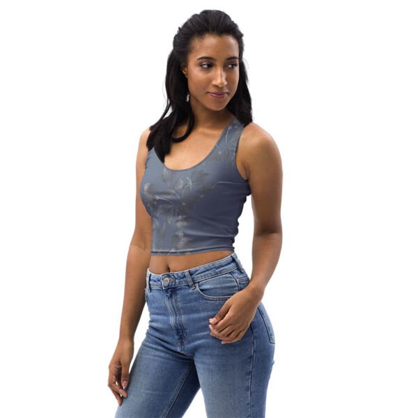Floral Crop Top "Bluebell Whisper" - Image 3