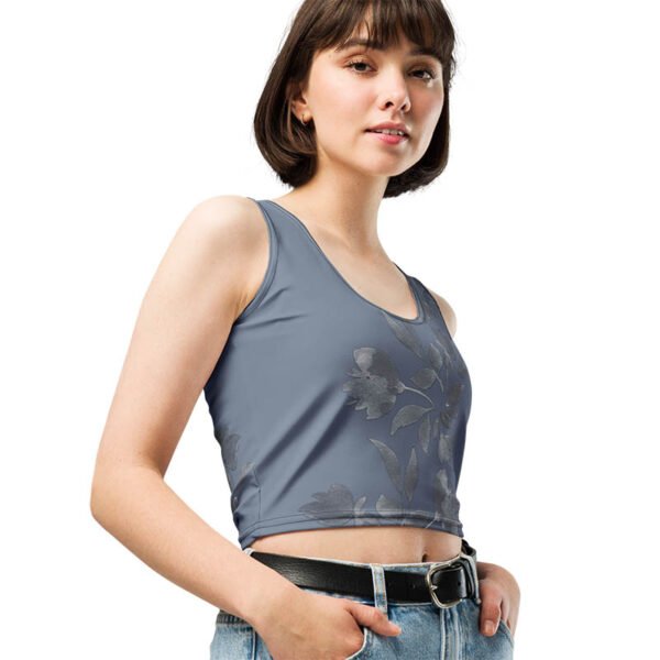 Floral Crop Top "Bluebell Whisper" - Image 6