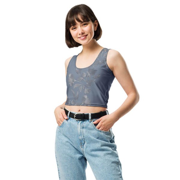 Floral Crop Top "Bluebell Whisper" - Image 5