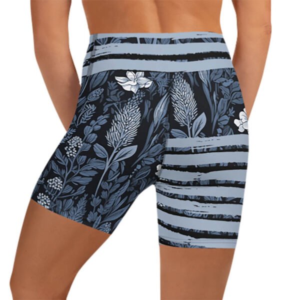 Floral Yoga Shorts "Winter Blooms" - Image 2