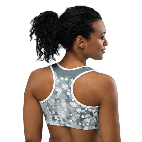 Floral Sports Bra "Petals In Motion" - Image 4