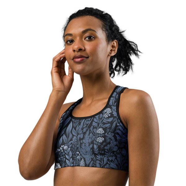 Floral Sports Bra "Winter Blooms" - Image 3